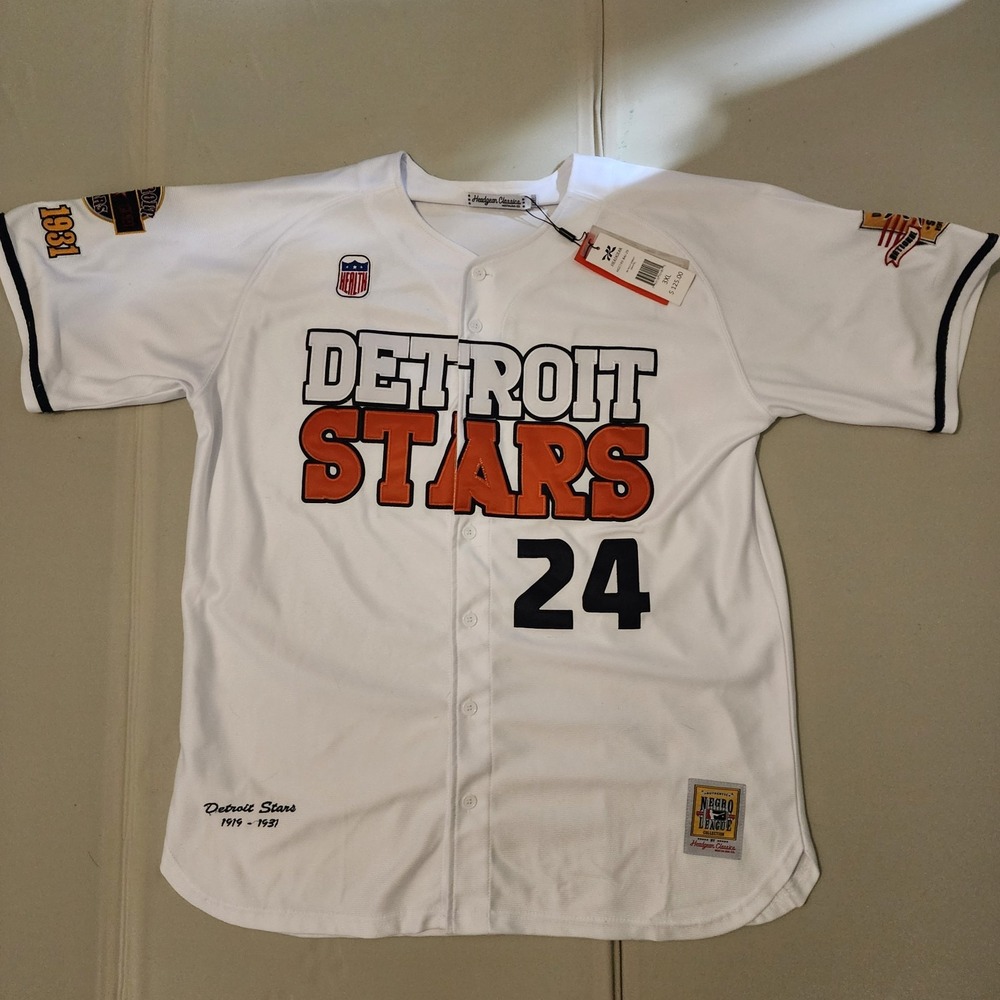 Detroit Stars NLBM Vintage Jersey Headgear Size 3XL